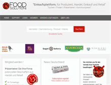 Tablet Screenshot of foodsolution.info